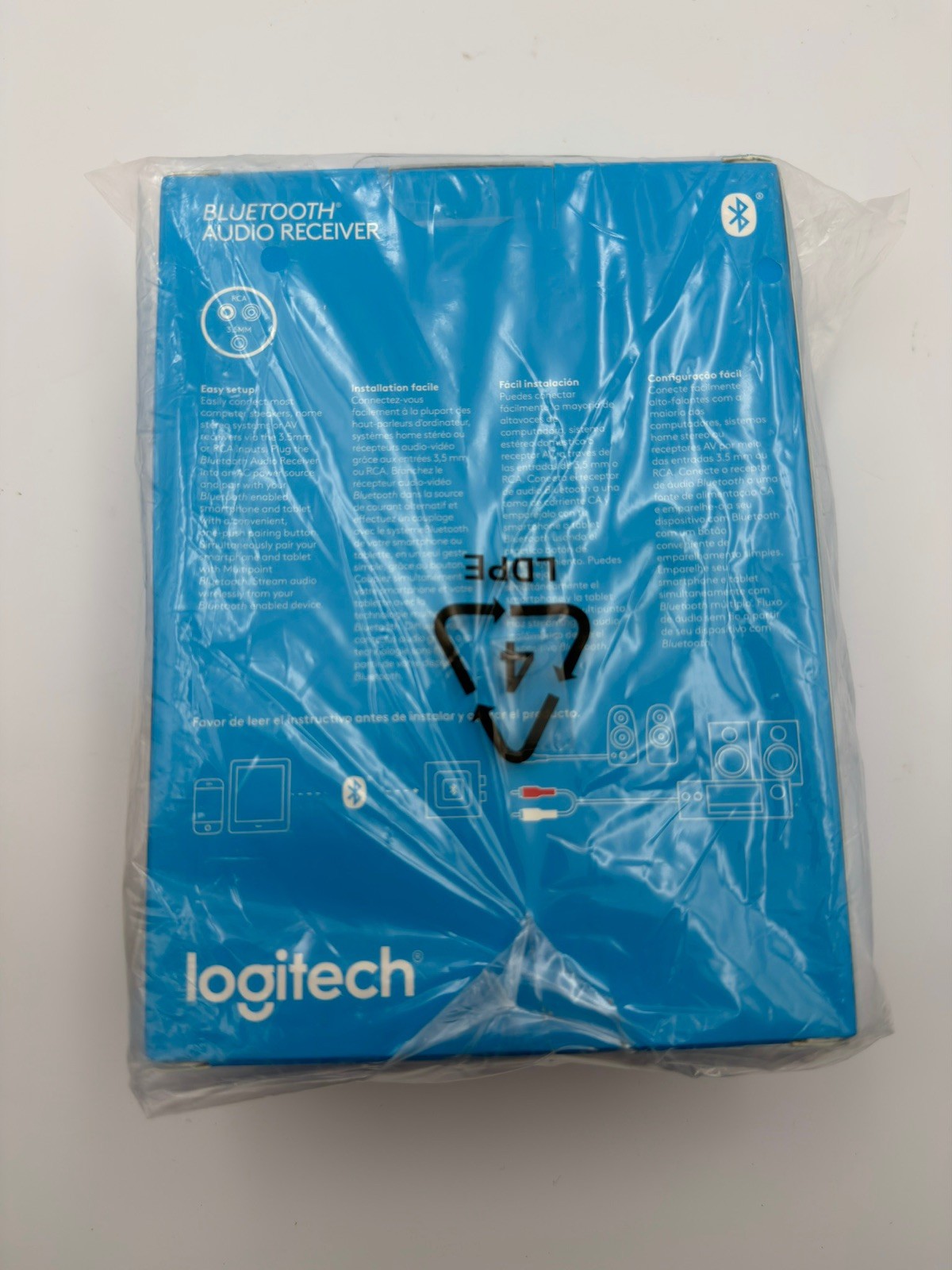 Logitech Bluetooth Audio Adapter Receiver Wireless Streaming 980-000910 -NEW