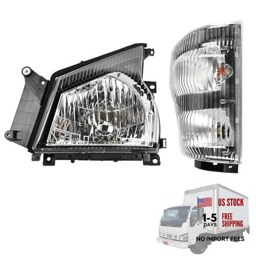 Headlight & Corner Lamp Fit for Isuzu NPR NQR 2004-2007 Fit for GMC W Left Side