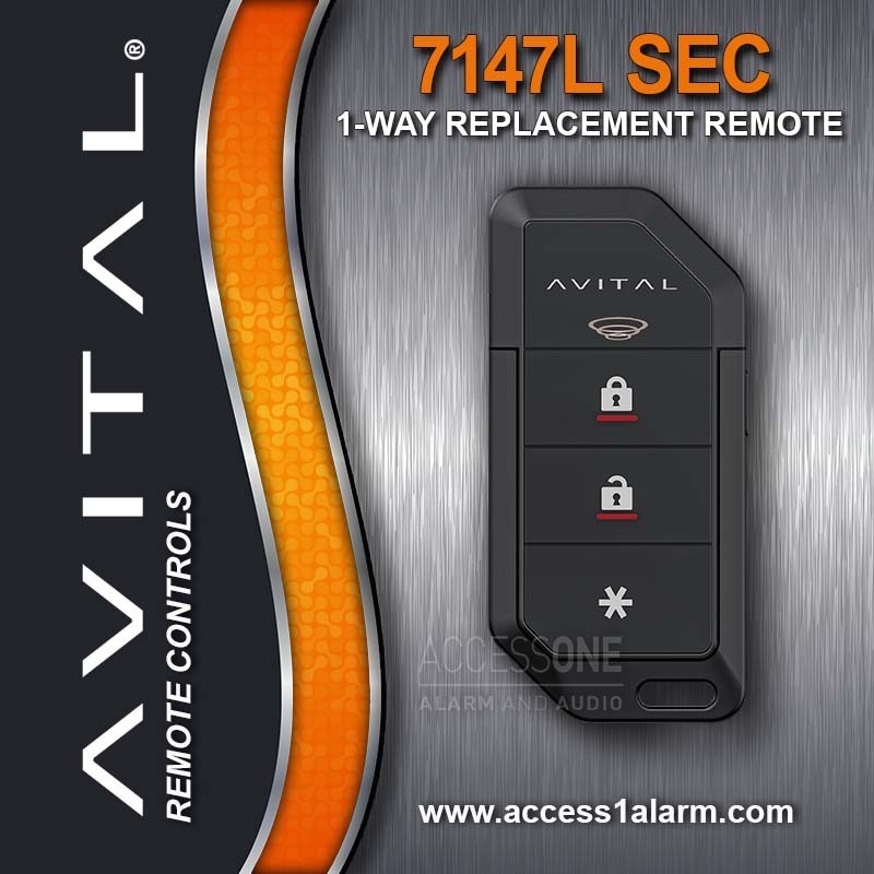 NEW Avital 2026 Model 7147LSEC 4-Button Remote Control For Avital 3305L System