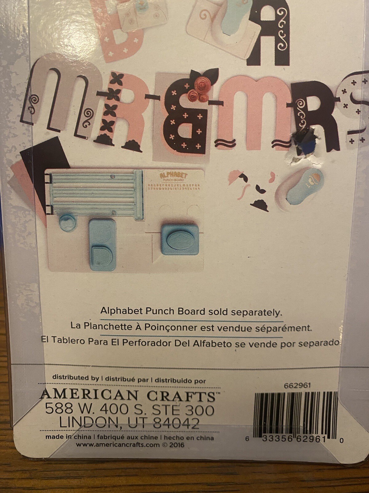 New We R Memory Keepers Elegant Font Punch #662961