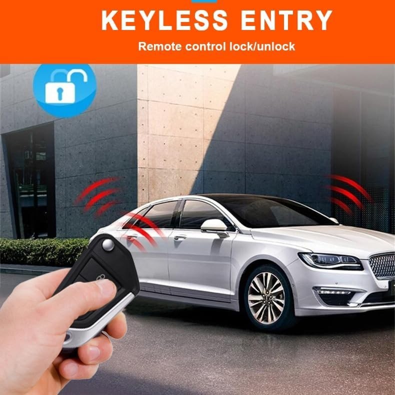 Push to Start Car Security Kit with Remote Entry & Trunk Release Feature
