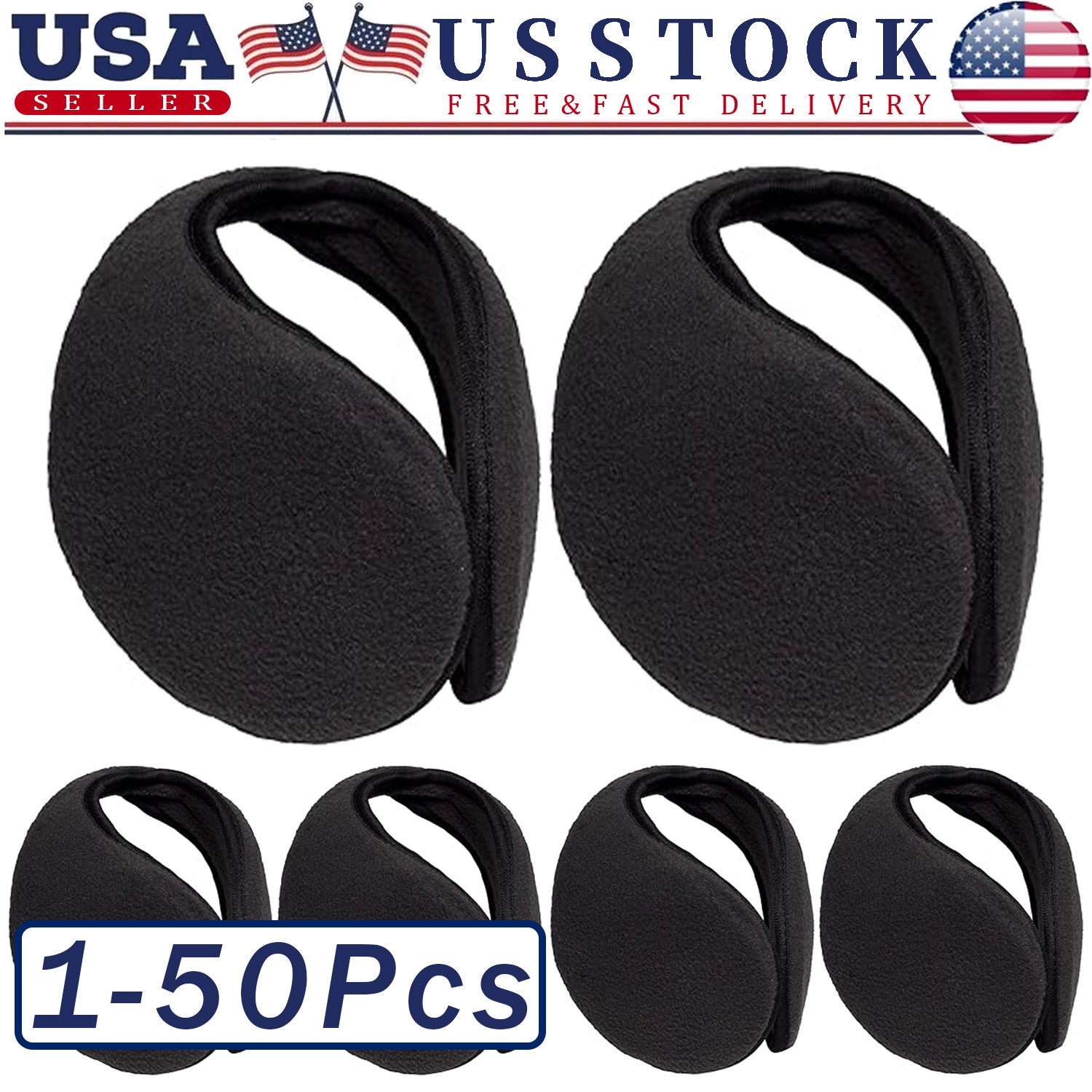 Ear Muffs Winter Ear warmers Fleece Earwarmer Men Women Behind the Head Band lot