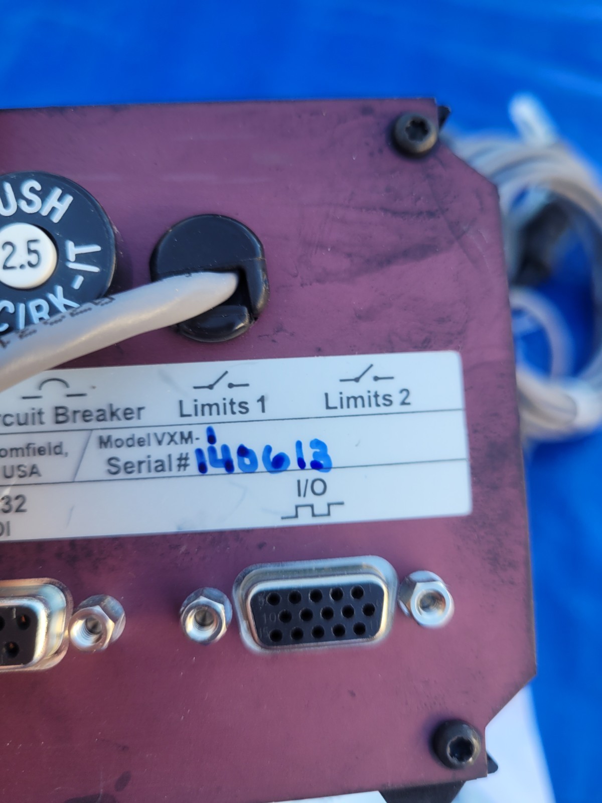 Velmex VXM Stepping Motor Controller Single Axis RS-232 Govt Surplus Lab Science