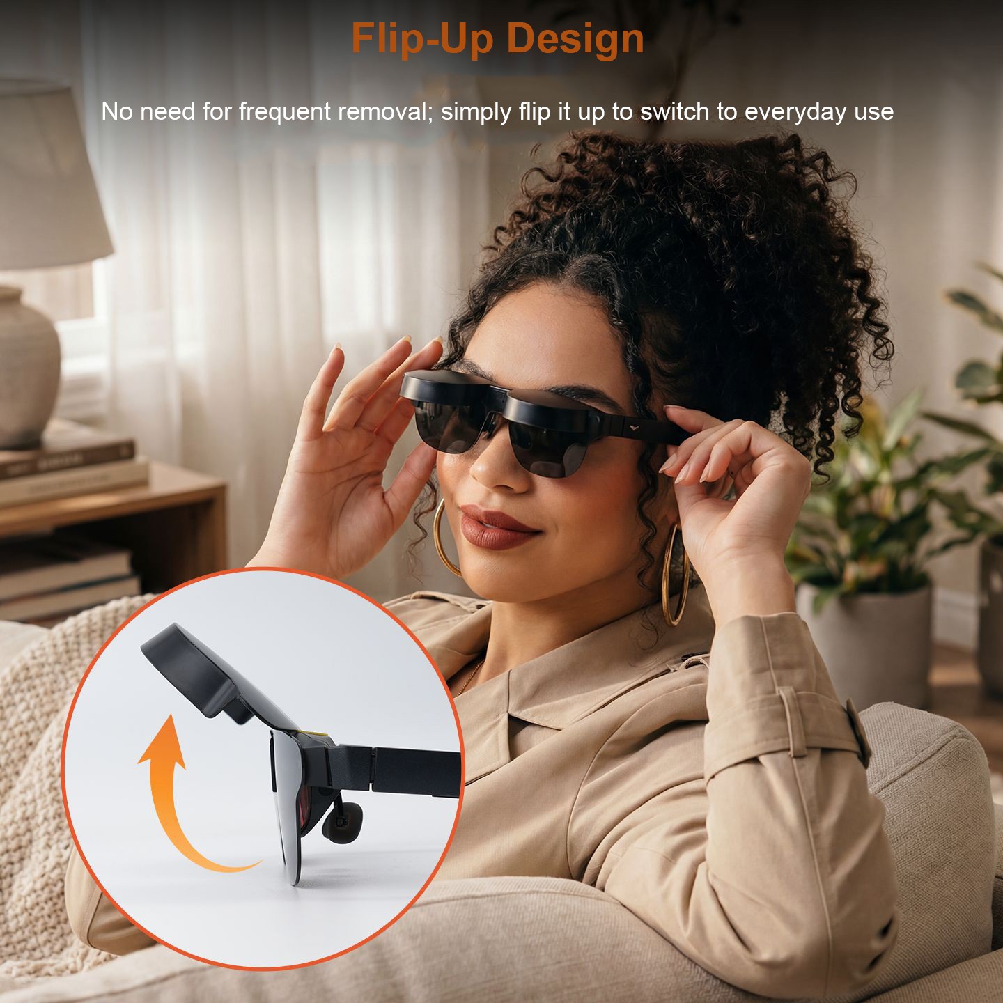 Flip-Up Light Shield Cover For RayNeo Air 3s /4 /Air 3s Pro /4 Pro Blocker Case
