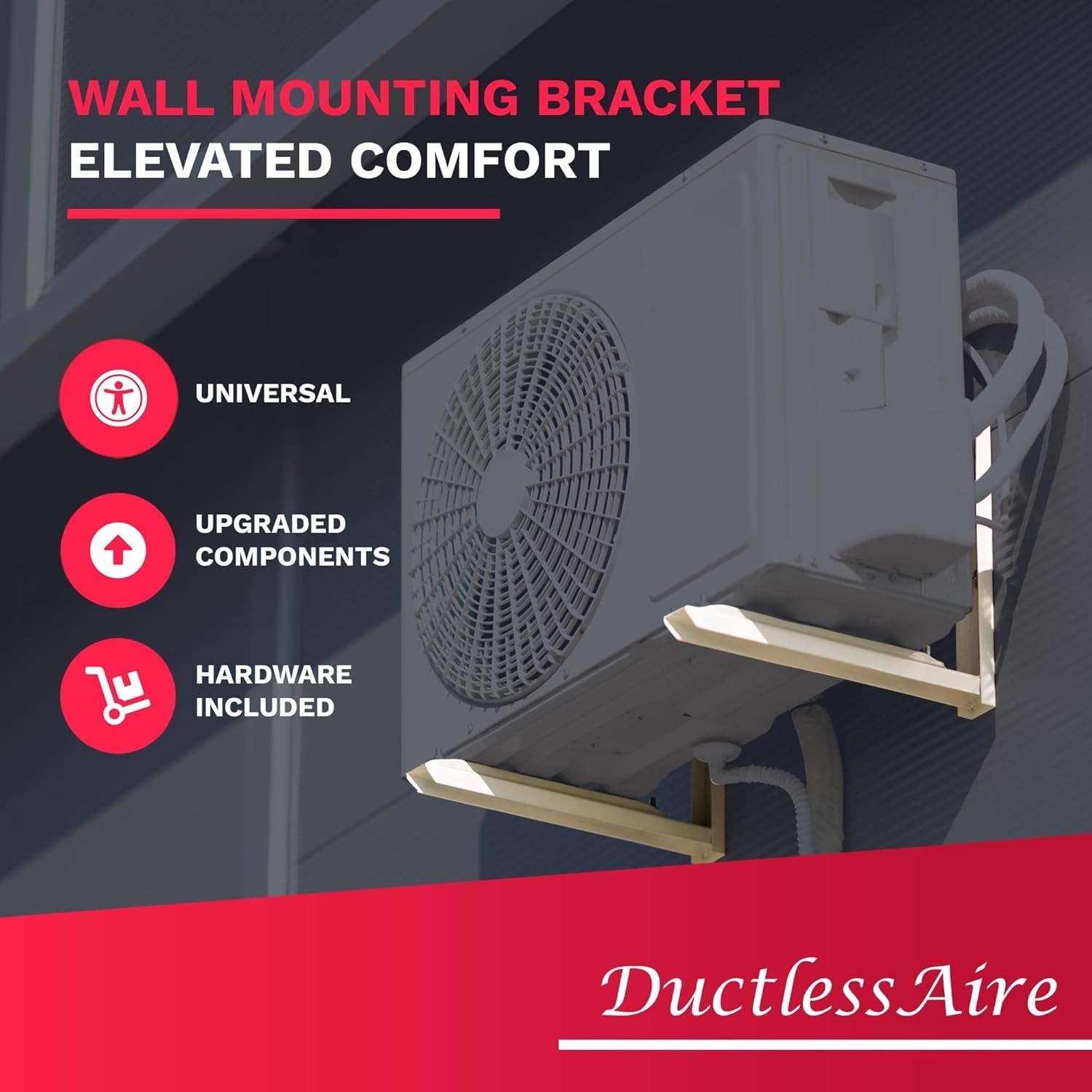 All-Weather Mini Split Mounting Bracket Kit - Secure Installation for AC Units