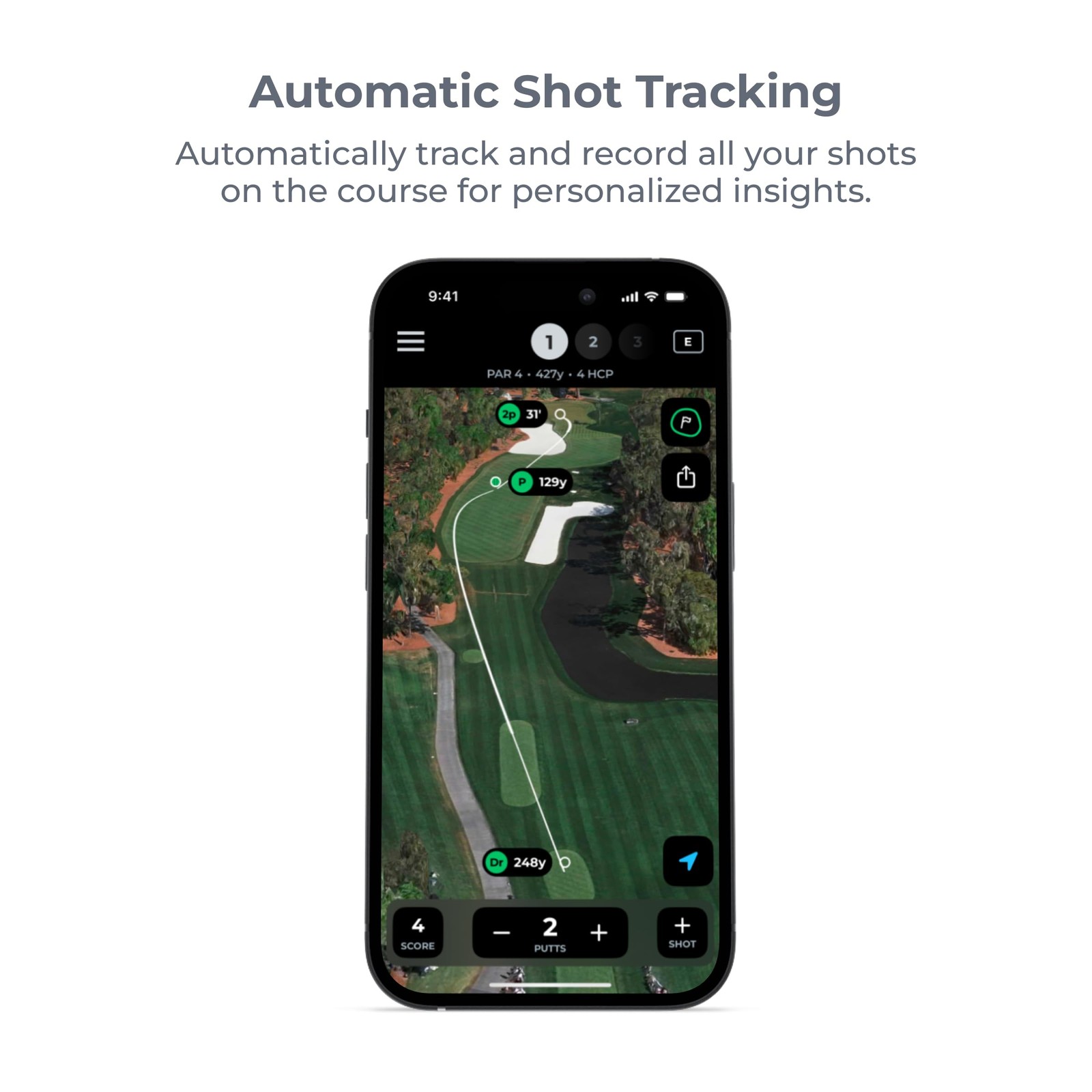 Arccos Smart Sensors: Automatic Golf Game Tracking System, A.I. Powered Caddie,