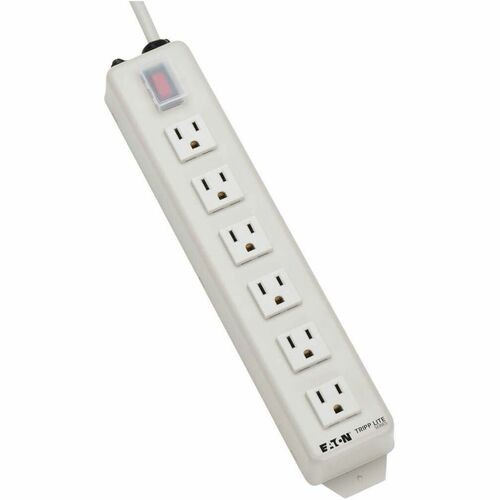 Tripp Lite Power Strip 120V 5-15R 6 Outlet Metal 6' Cord 5-15P (TLM606NC)