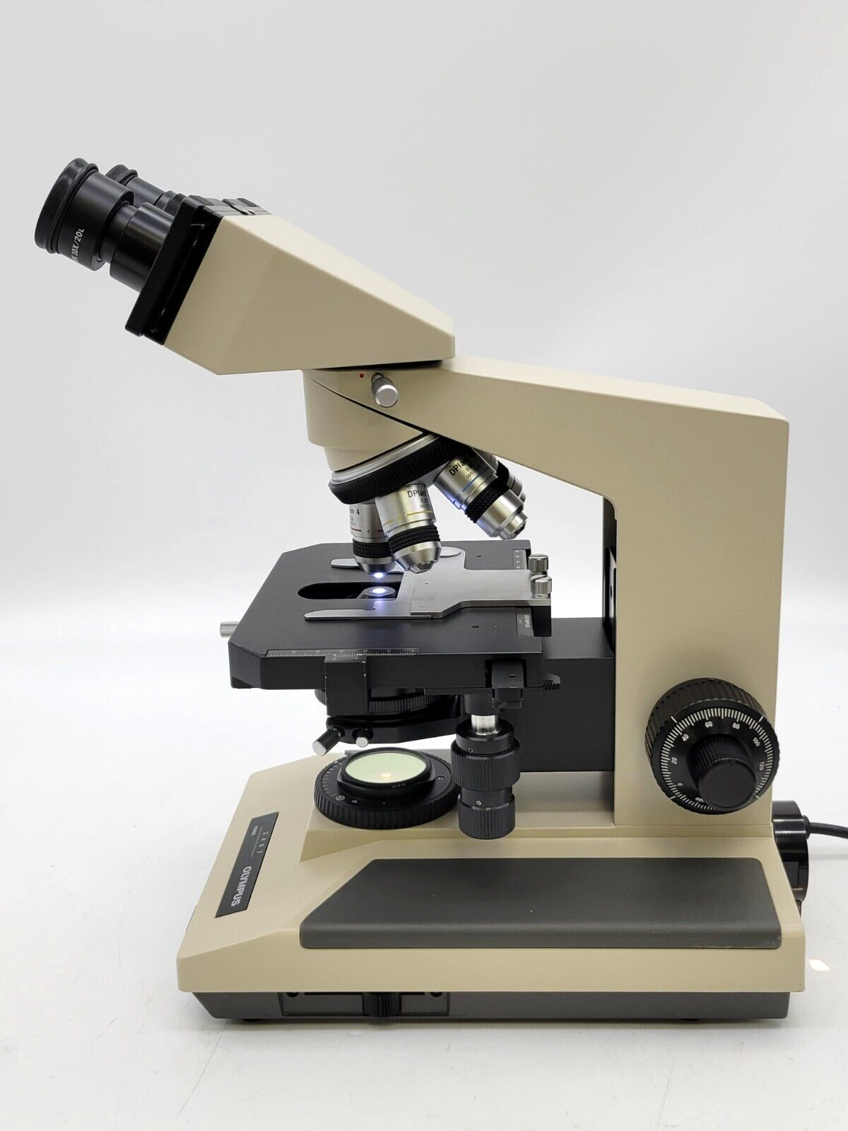 Olympus Microscope BH-2 with Binocular Head & 4x, 10x, 40x, 100x Objectives BH2