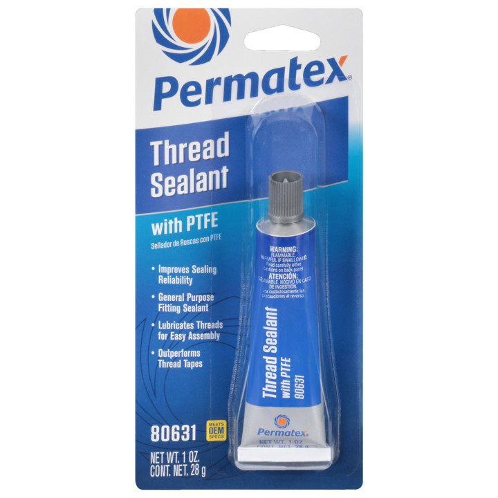 Permatex 80631 - Thread Sealant with Teflon (1oz)