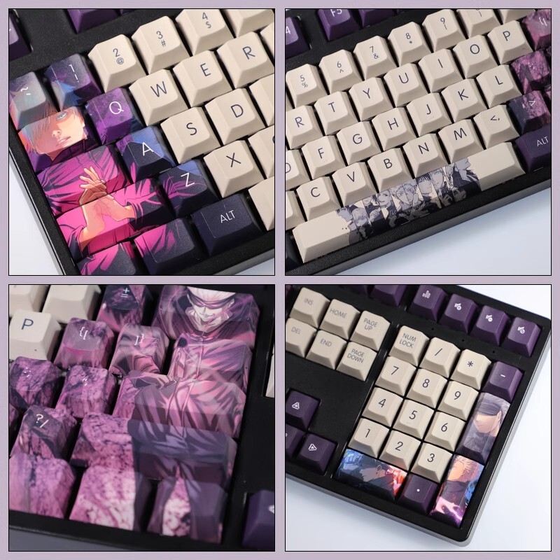 Jujutsu Kaisen Satoru Anime Animation Personality 108 Keycap Pbt Craft Homeboy