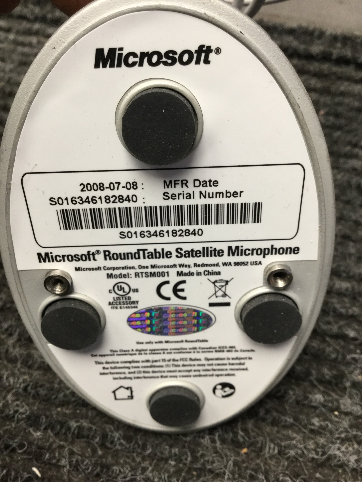 New Microsoft RoundTable Satellite Microphone RTSM001