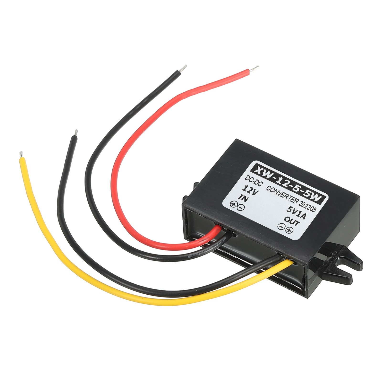 DC 12V to DC 5V 1A 5W Power Converter Regulator Plastic Shell for LED System