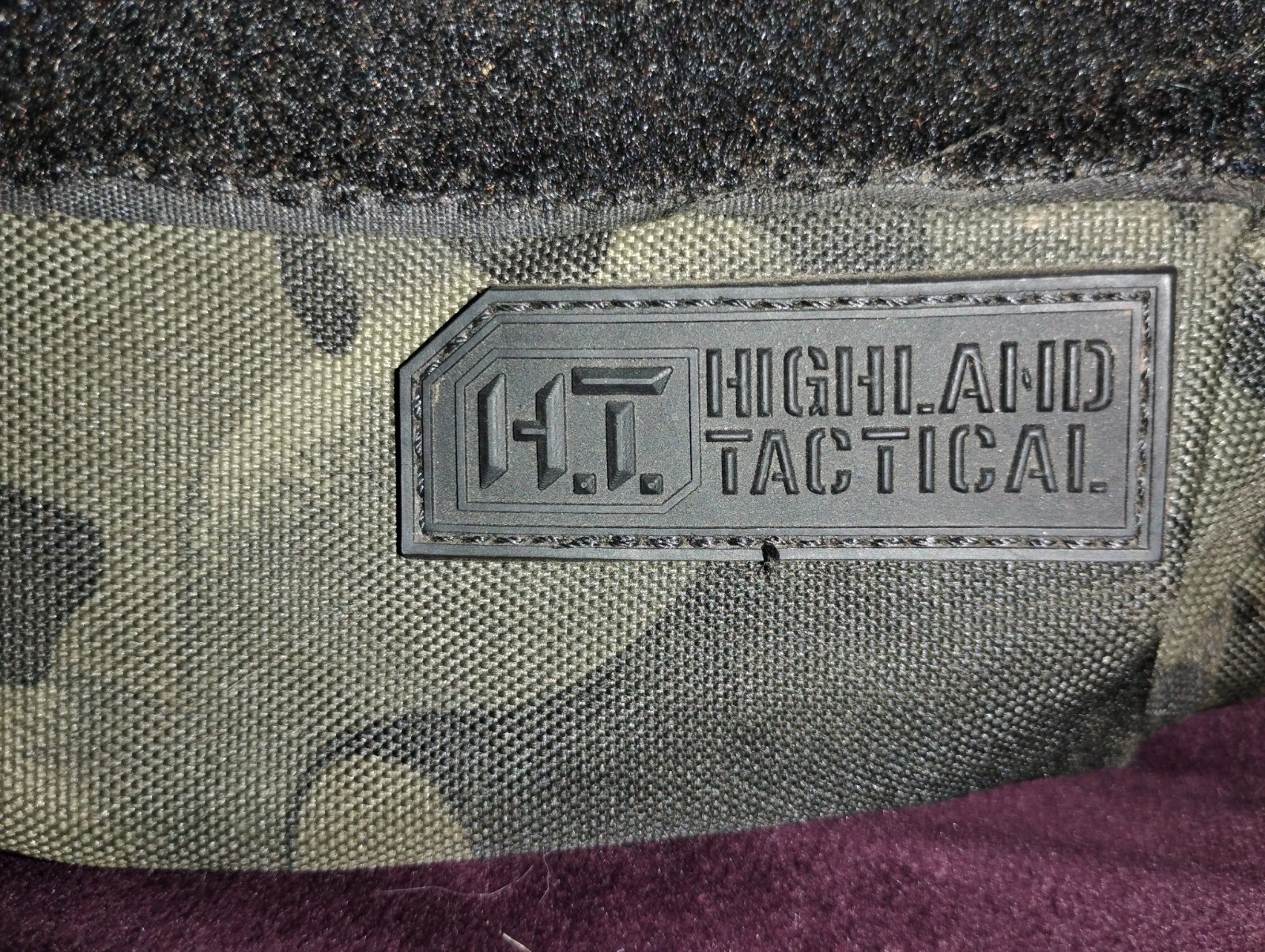 Highland Tactical Camouflage Gear Bag with MOLLE, Adjustable Strap, Zipper