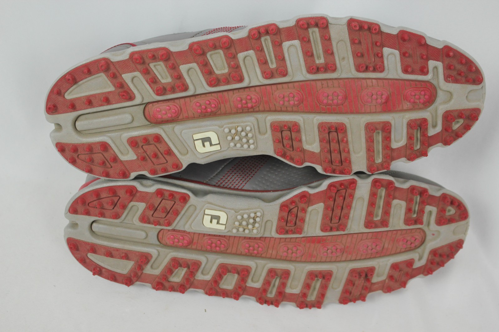 FOOTJOY DRYJOYS MEN'S GRAY LEATHER SPIKELESS GOLF SHOES SIZE 7.5M US EUC!