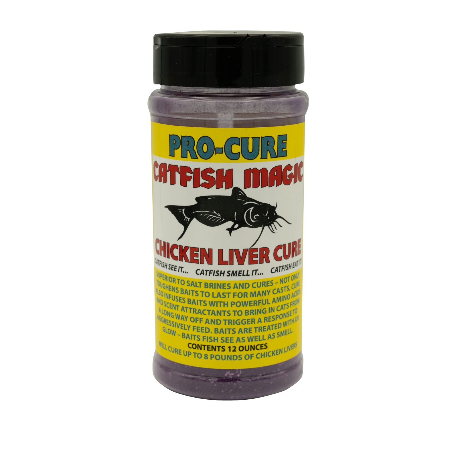 Pro-Cure Catfish Magic Chicken Liver Cure, 12 Ounce, Red Fluorescent