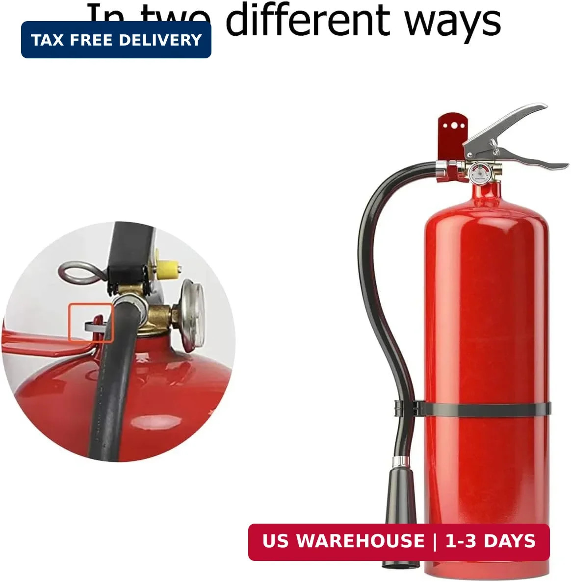 Fire Extinguisher Mount Wall Hook Bracket for Holding up to 20 lbs Extinguishers
