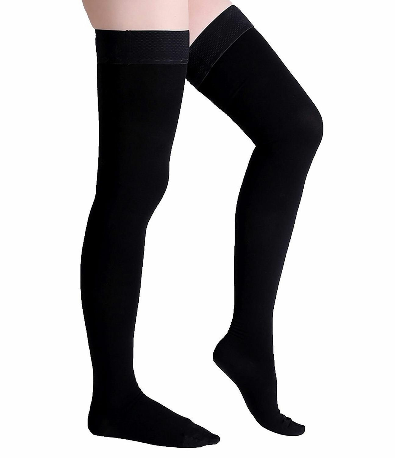 Runee High Quality Thigh High Closed Toe Compression Stockings
