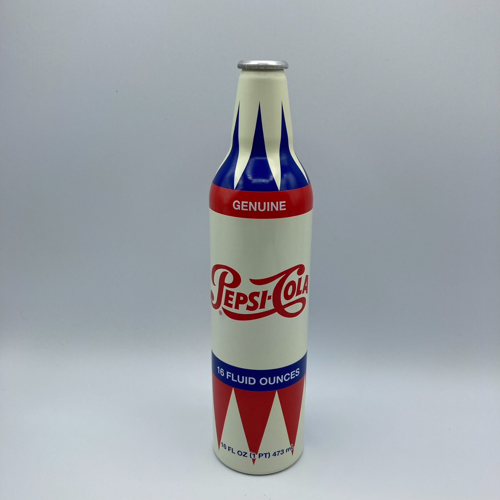 Pepsi Cola 2009 Collectible 16 ounce Retro Label Art Aluminum Can Bottle Genuine