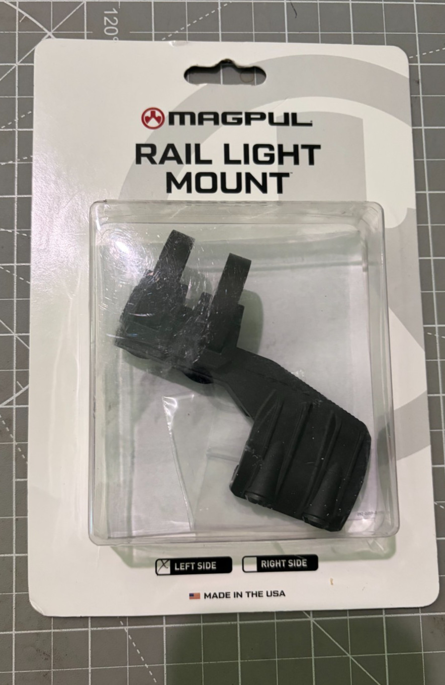 MAGPUL Light OFFSET Mount BLACK MAG498 / 11 O'Clock High LEFT SIDE NEW