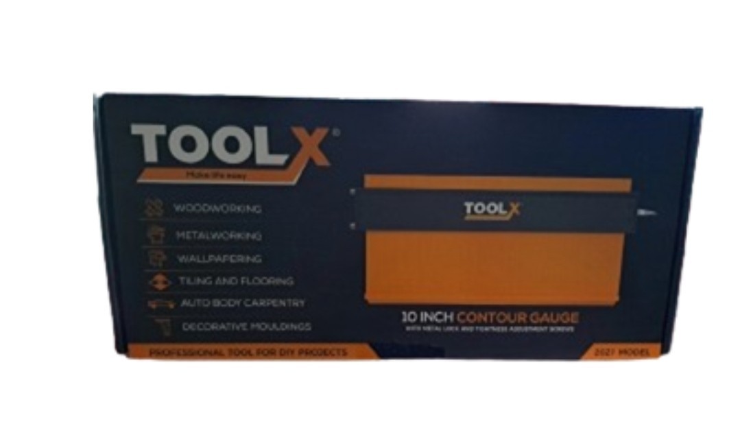 10" Adjustable Contour Gauge w/ Lock – Shape Duplicator Tool for Flooring, Tile