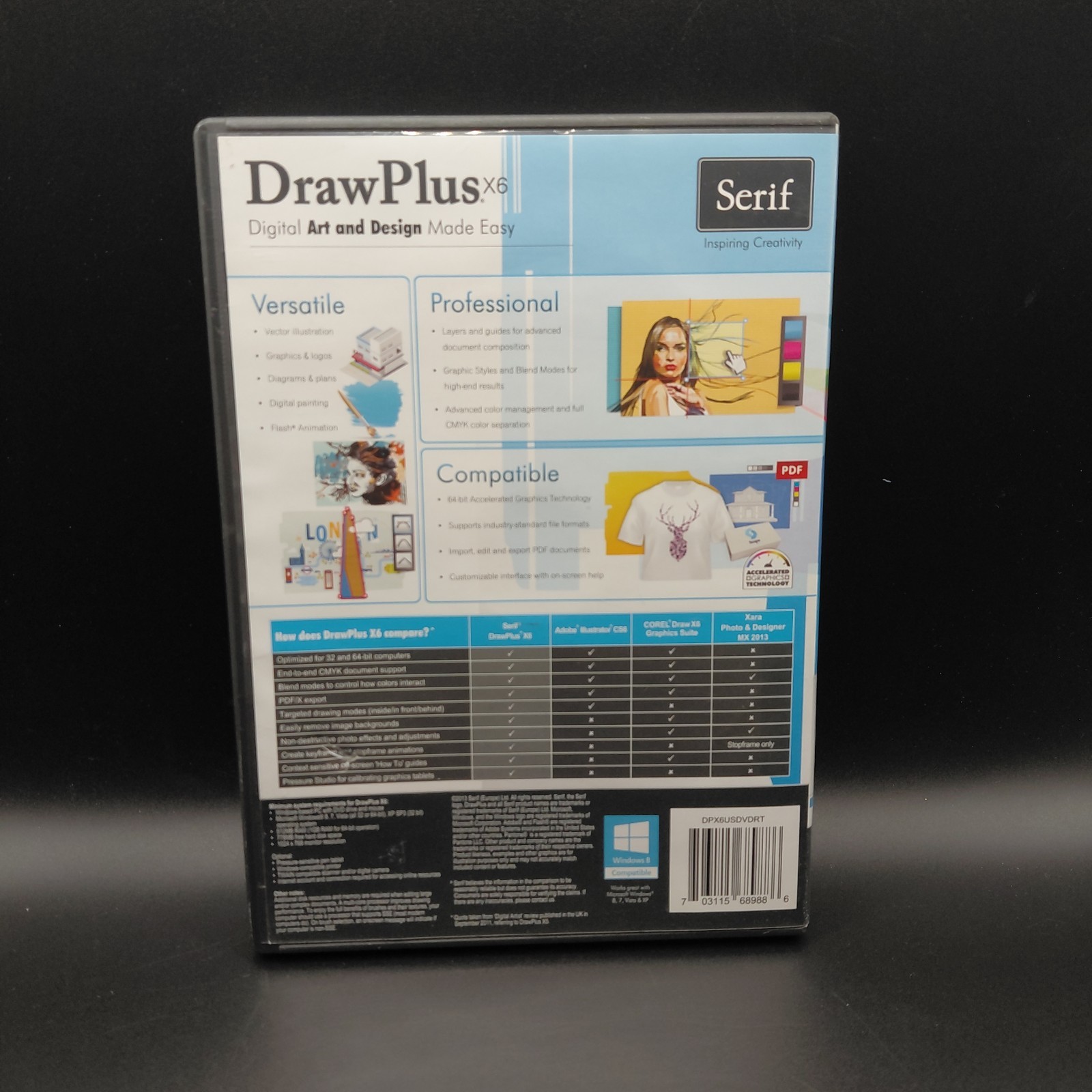 Serif Software DrawPlus X6 DPX6USDVDRT DVD-ROM