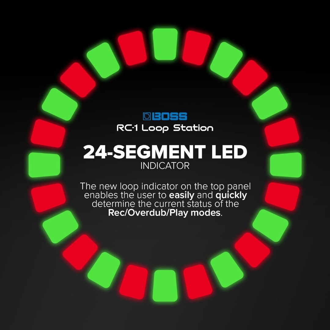 BOSS RC-1 Loop Station w/Innovative Loop Indicator & Foot-Switching Capabilities