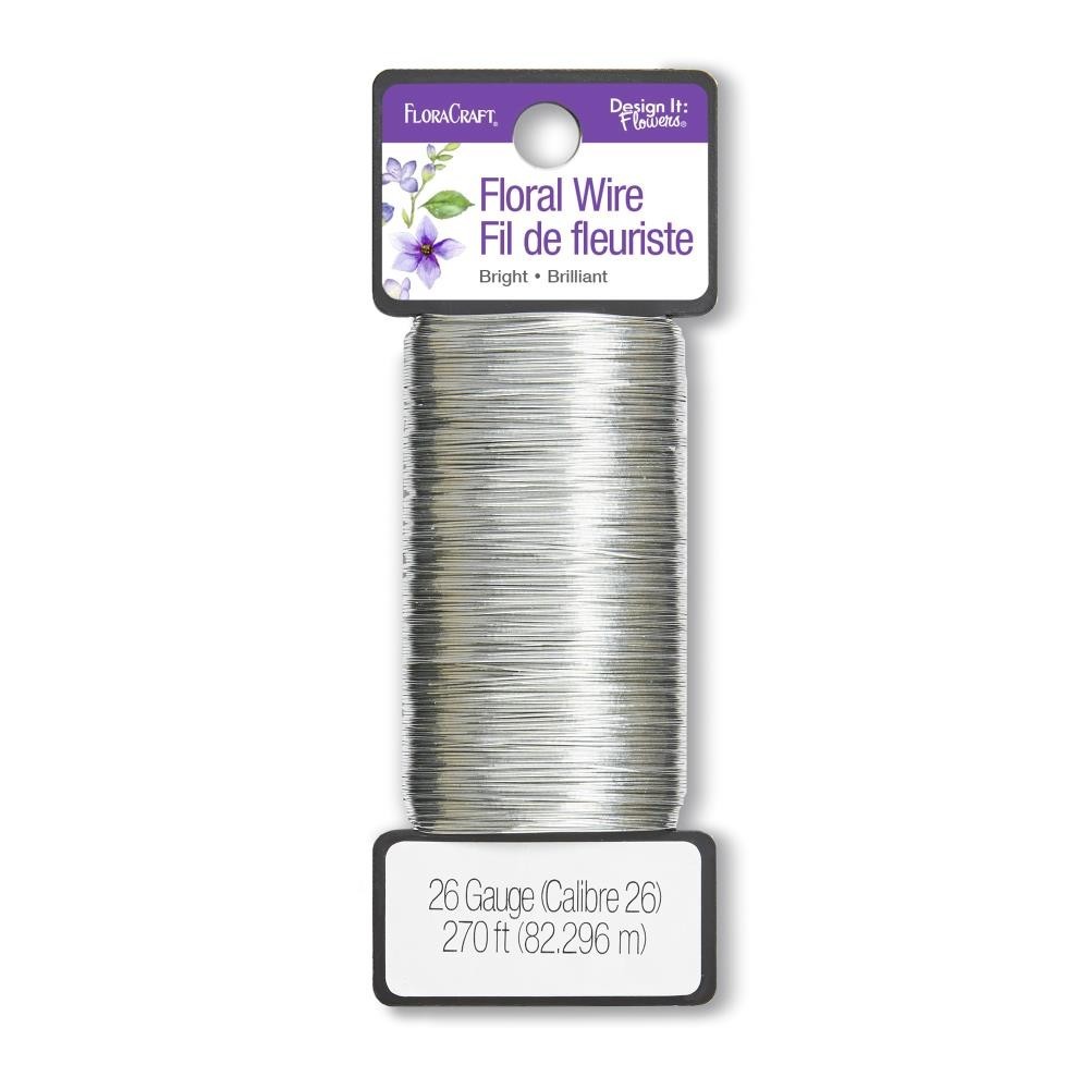 FloraCraft 26 Gauge Paddle Floral Wire 270 Feet