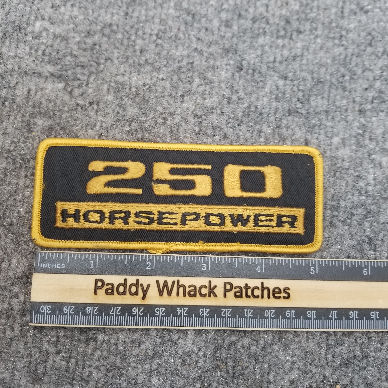 Vintage 250 Horsepower Patch Car Auto Truck Racing 70s 80s AE3a