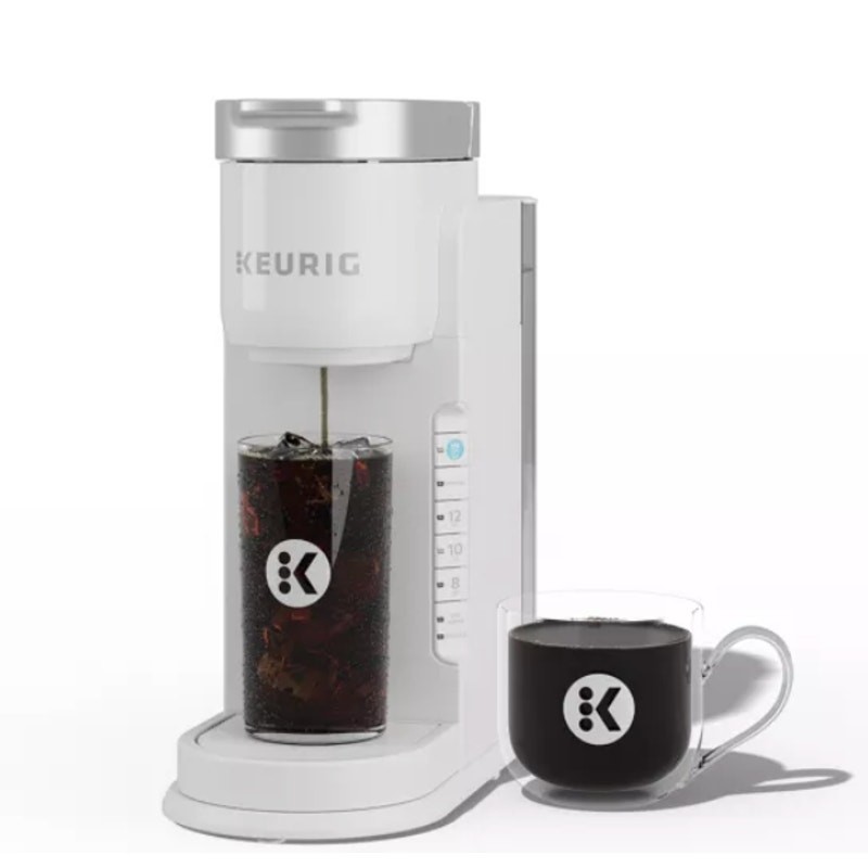 K-Iced® Single Serve Coffee Maker Brews Hot & Iced White