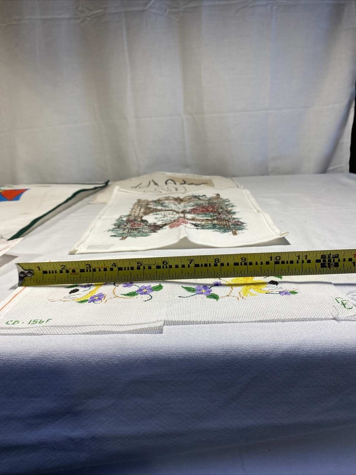 Handpainted Needlepoint Canvas lot 6