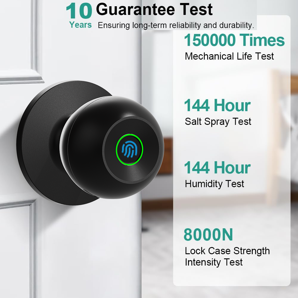 Fingerprint Door App Control Keyless Entry Door Lock For Home Bedroom Apartment