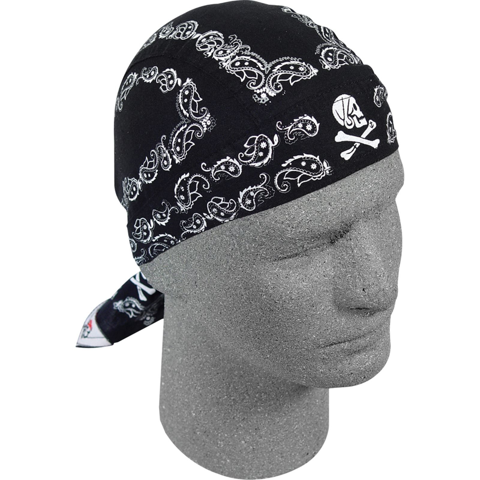 Zan Flydanna Skull Paisley Black Z500