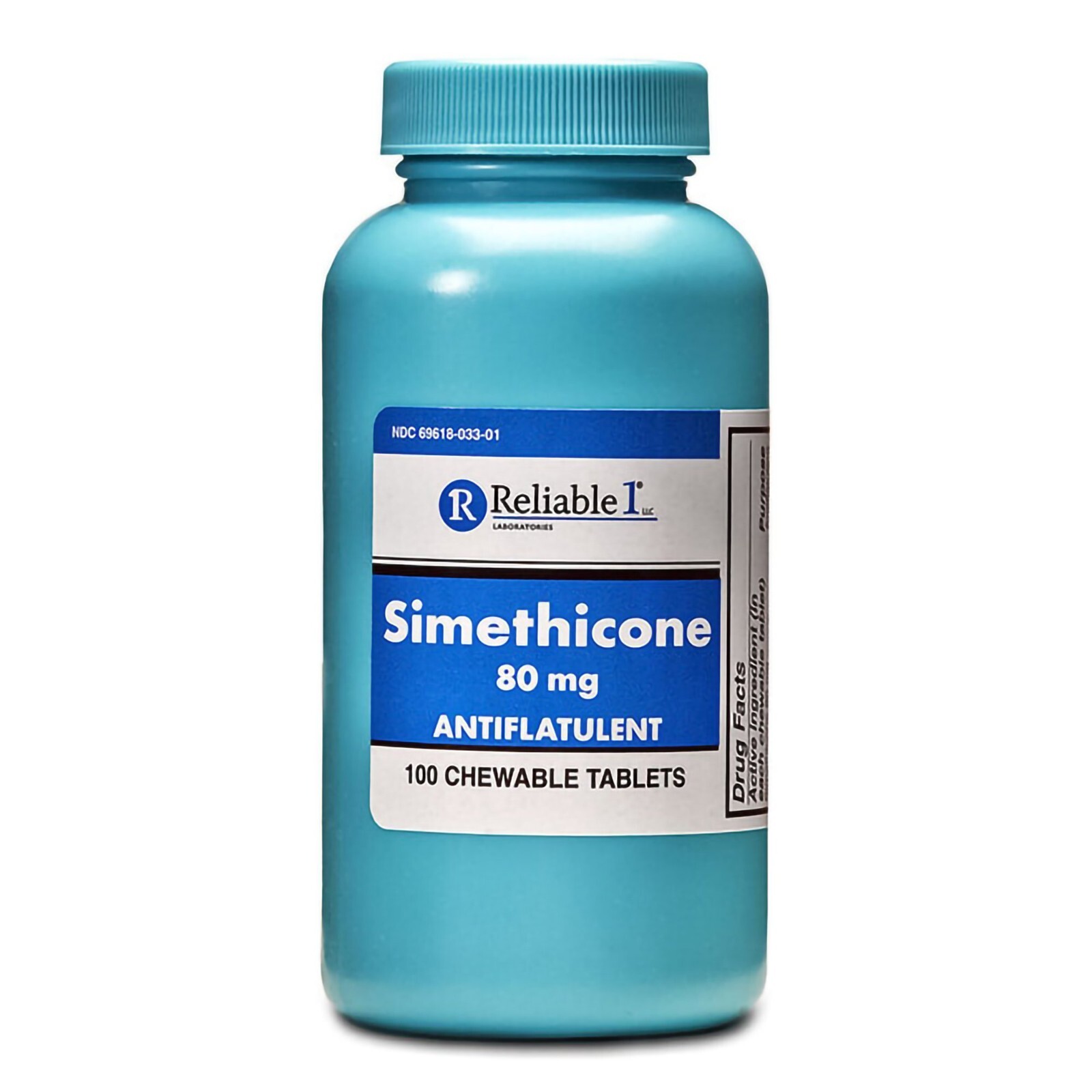 Gas Relief 80 mg Strength Simethicone Chewable Tablet, 100 Tablets
