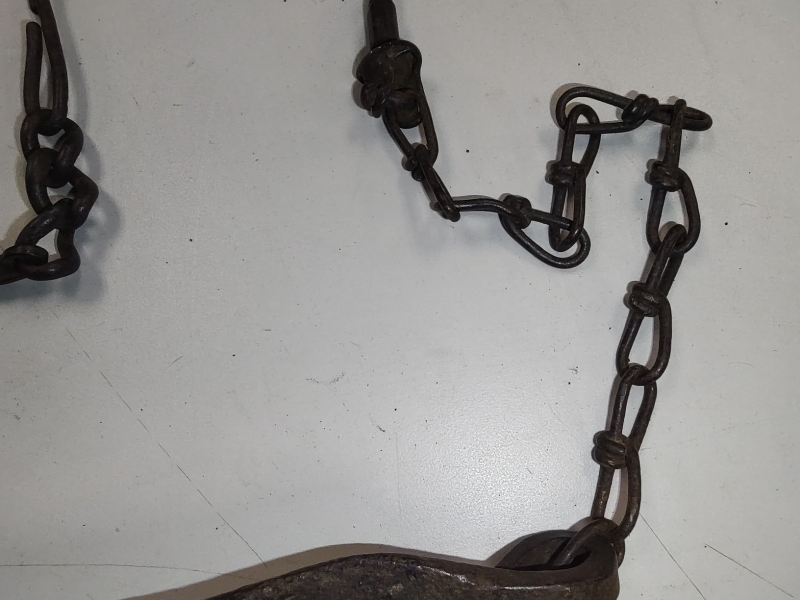 Blacksmith ladel with hand crafted chain 1800's ?