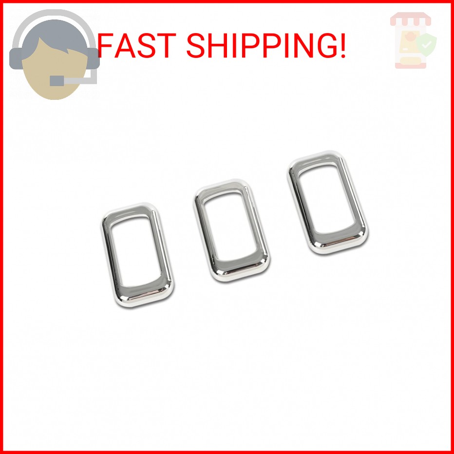 PIT66 Chrome Rocker Switch Trim Bezel, Compatible with Peterbilt Keworth Freight