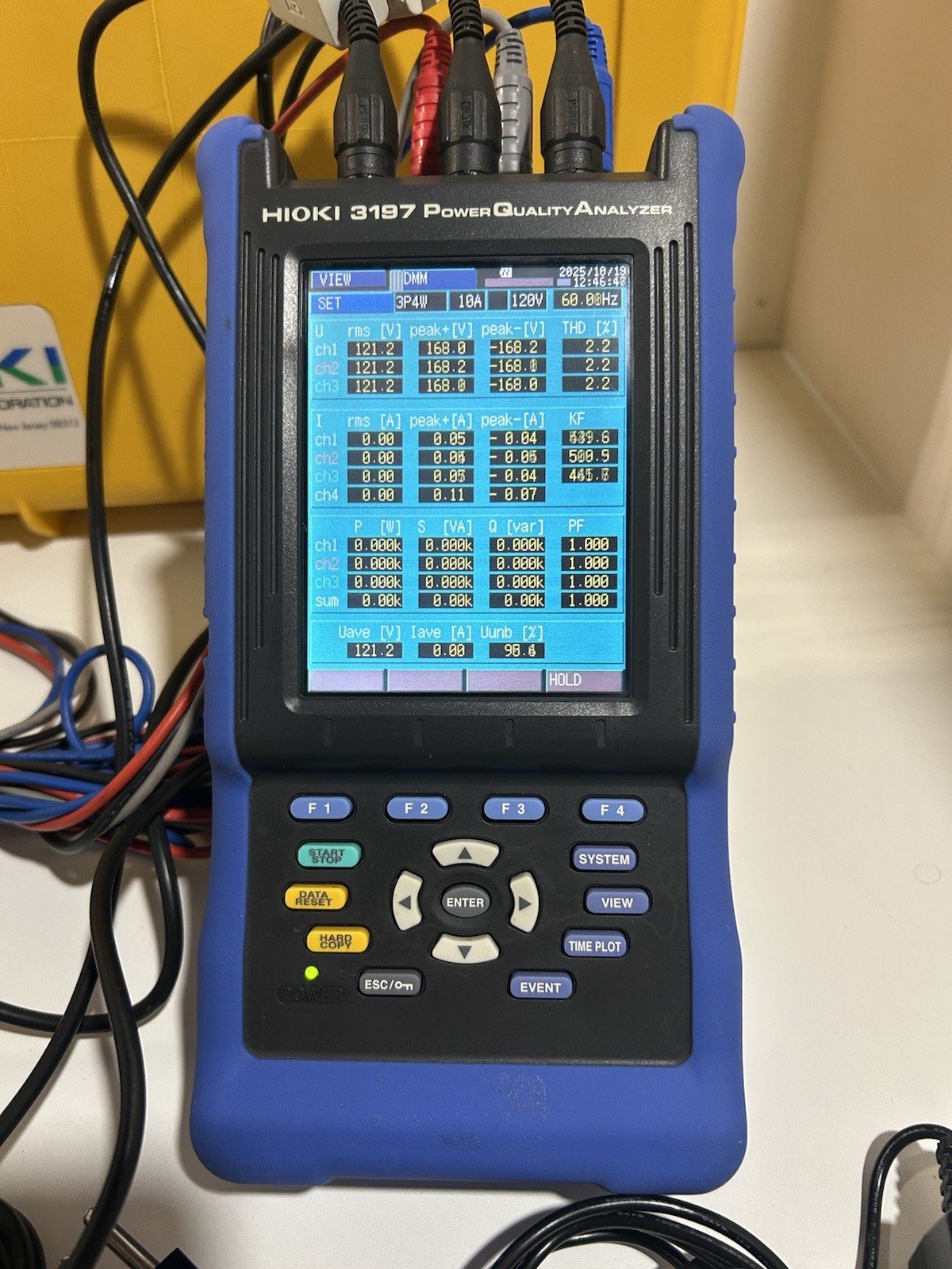 Hioki 3197 Three Phase HandHeld Power Quality Analyzer Meter