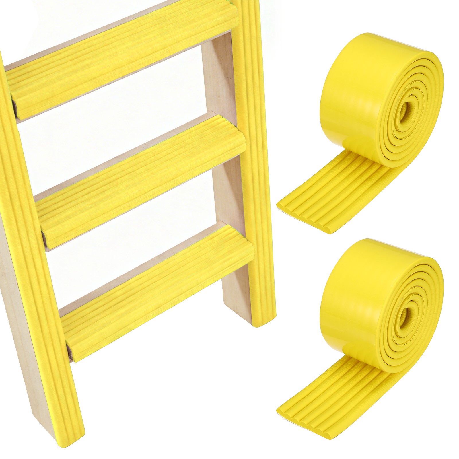 Bunk Bed Ladder Pad, (2m/6.5 Ft, Yellow)(2 Pcs), Bunk Bed Step Foam Padding