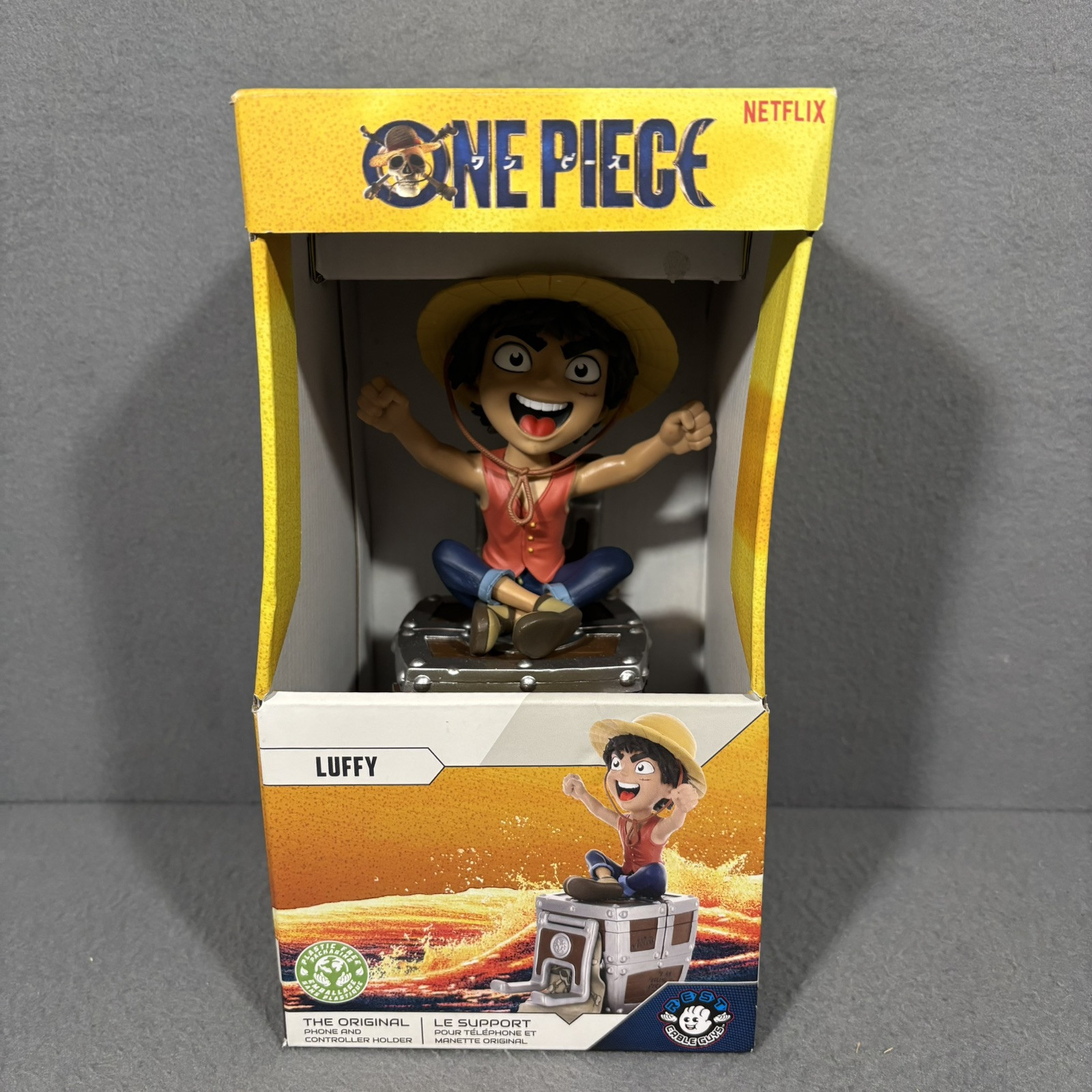 One Piece Luffy Phone Controller Holder Netflix Anime Gamer Home Decor Figurine