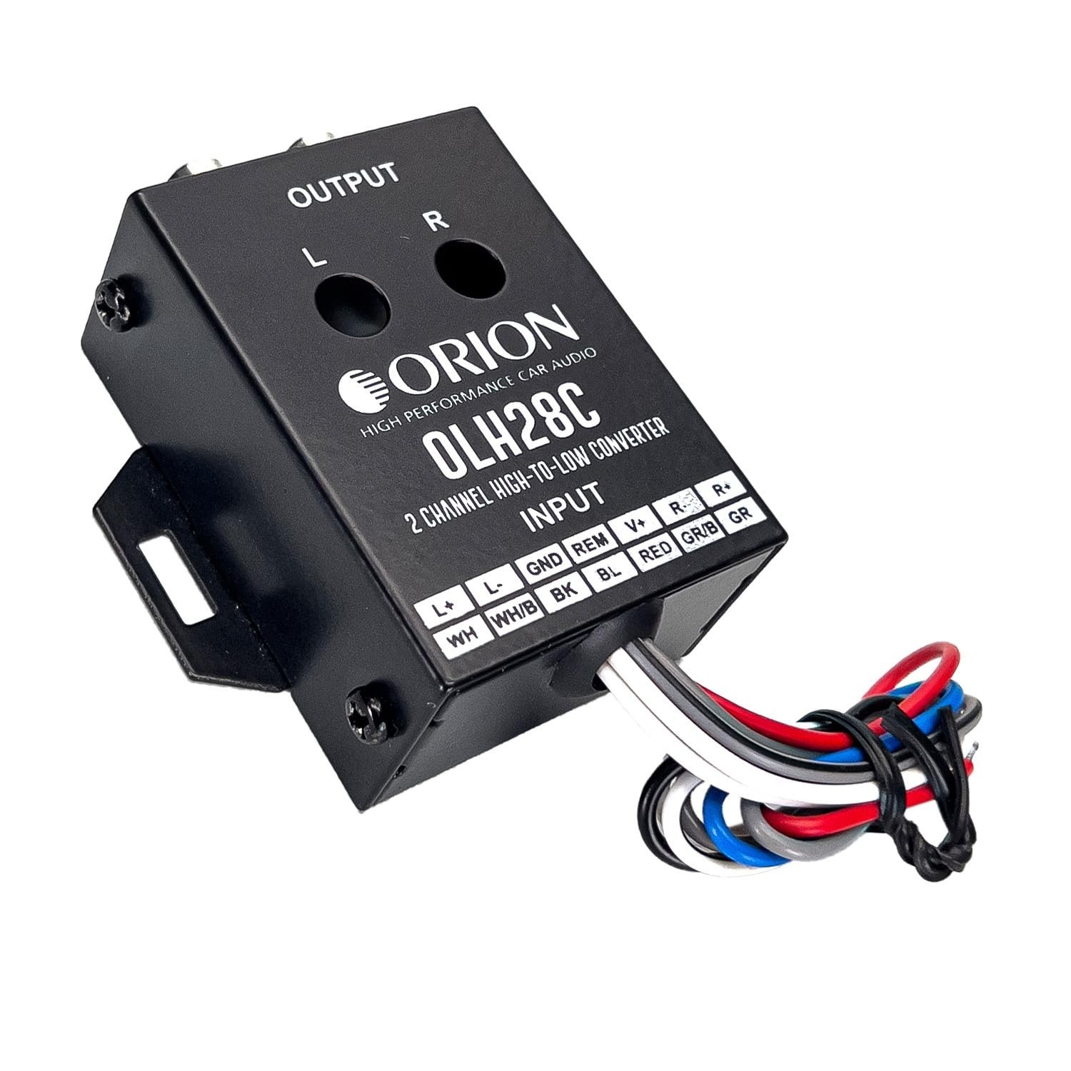 Orion OLH28C 2-Channel High-to-Low Converter – Speaker Wire to RCA Line Output,