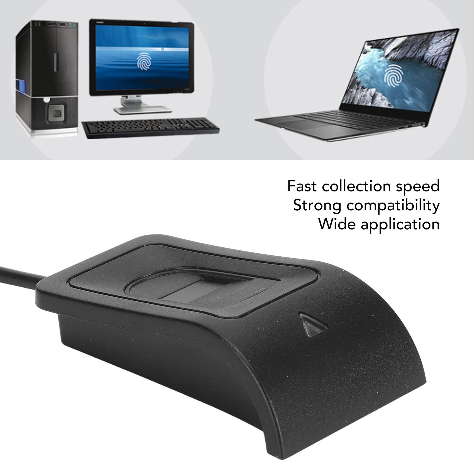 Fingerprint Key Reader Compact Structure Auto Calibration Recognition USB