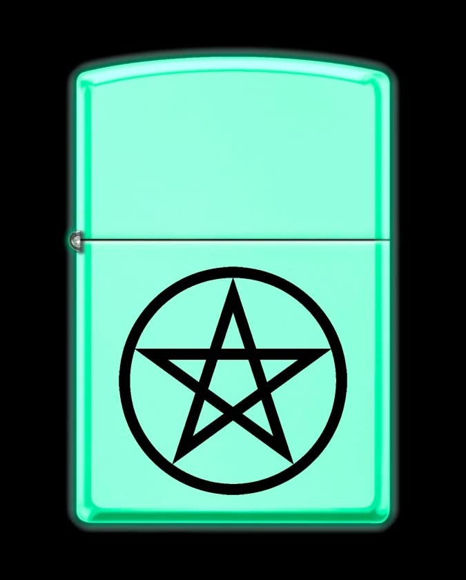 Zippo Lighter- Personalized Engrave for Special Designs Wicca Pentacle Z5512
