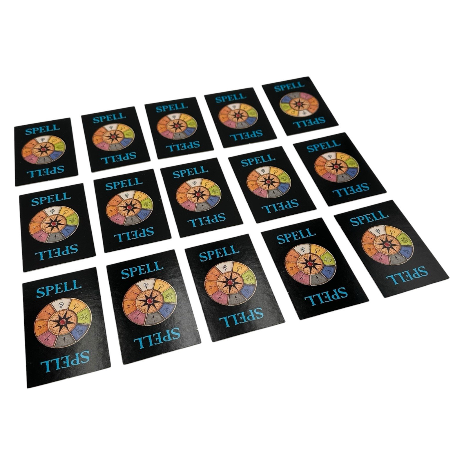 Warhammer Quest Wizard Spell Cards Complete Set 15-Card Set Games Workshop 1995