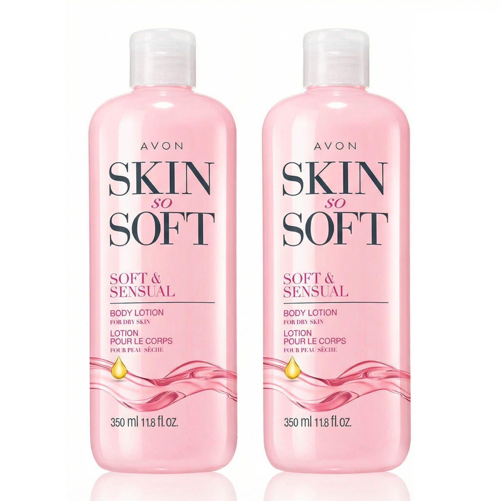 Avon Skin So Soft Soft Sensual Body Lotion Argan Oil 11.8oz Pack of 2