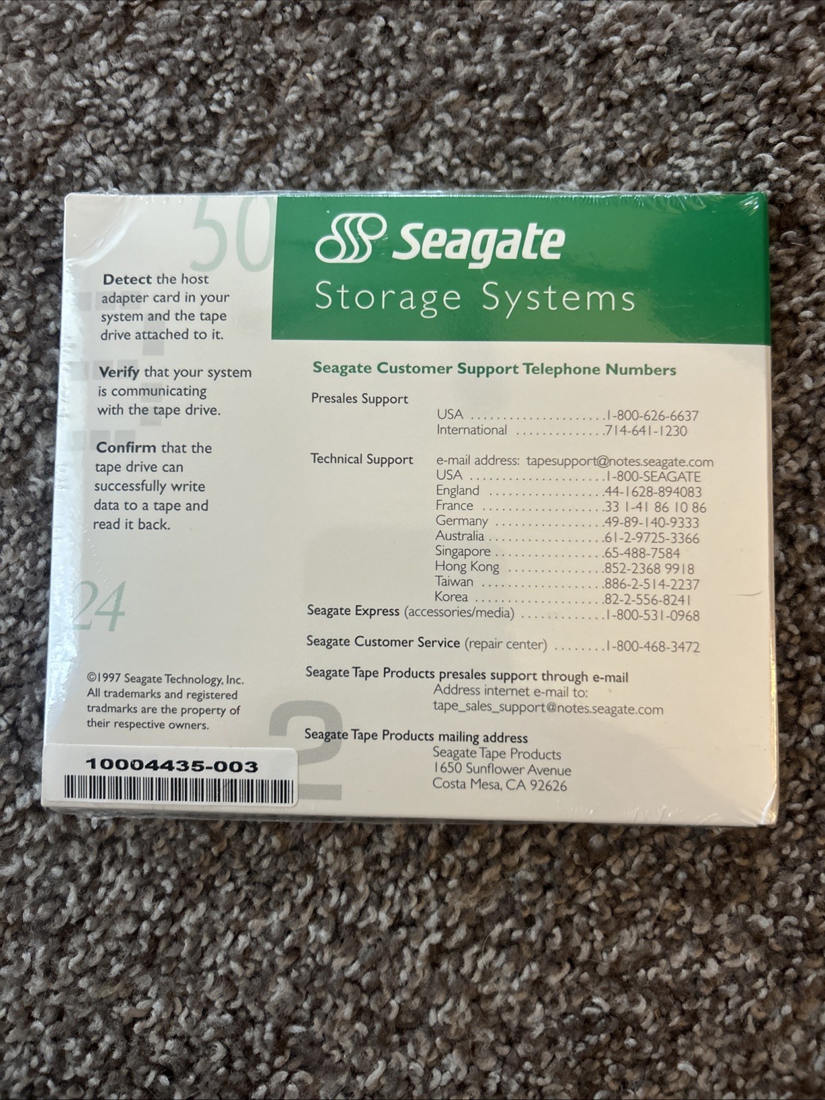 Seagate Tape Diagnostic Utility 5.0 Sealed
