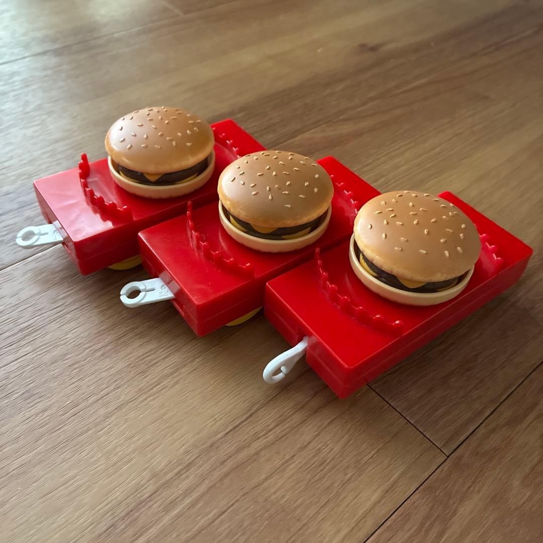 Plarail McDonalds Hamburger Cargo Car Model Train Toy Set Used With Wheels 15+