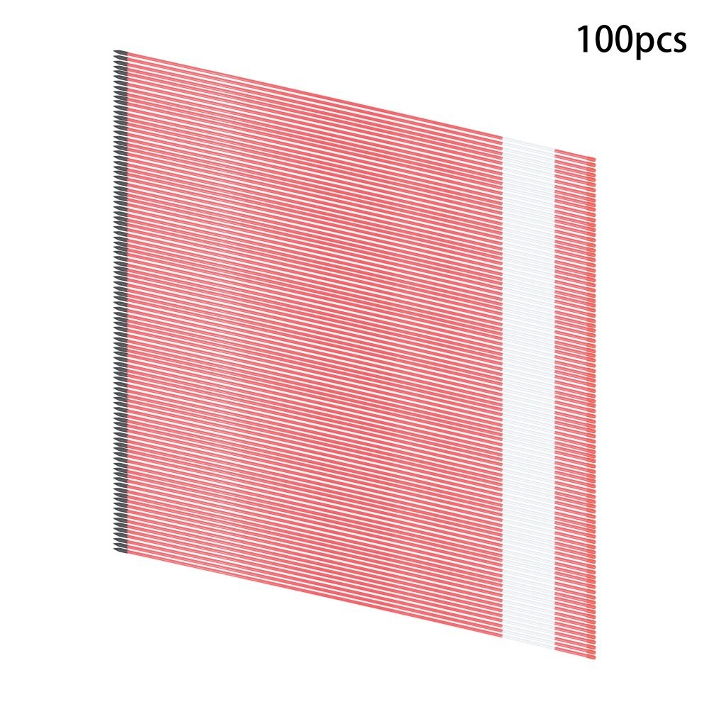 Reflective Markers 48In Red Driveway Markers 100Pcs Snow Stakes 5/16 Diameter