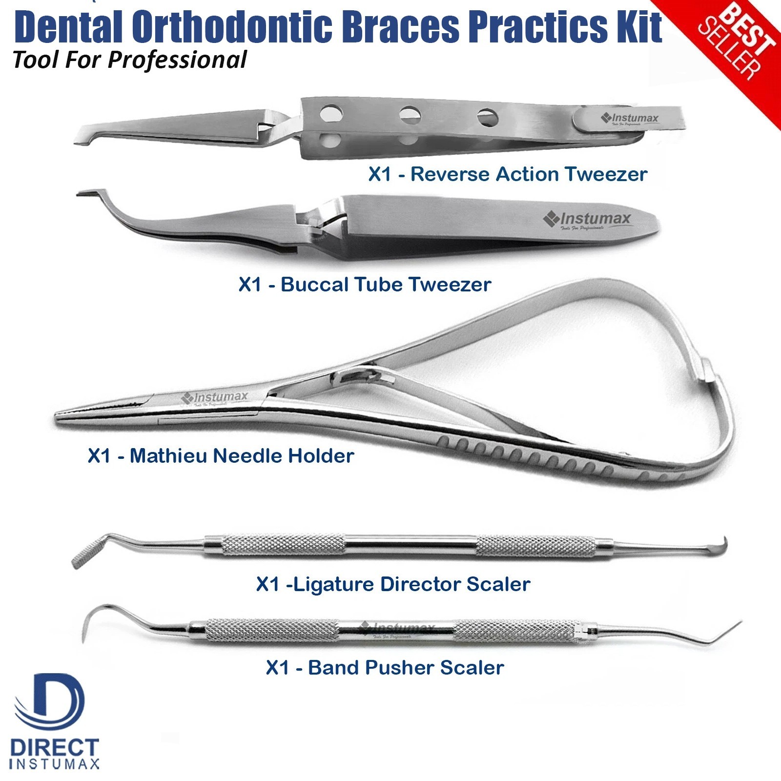 Dental Archwire Ligature Plier Mathieu Forceps Bracket Holding Placer Tweezers