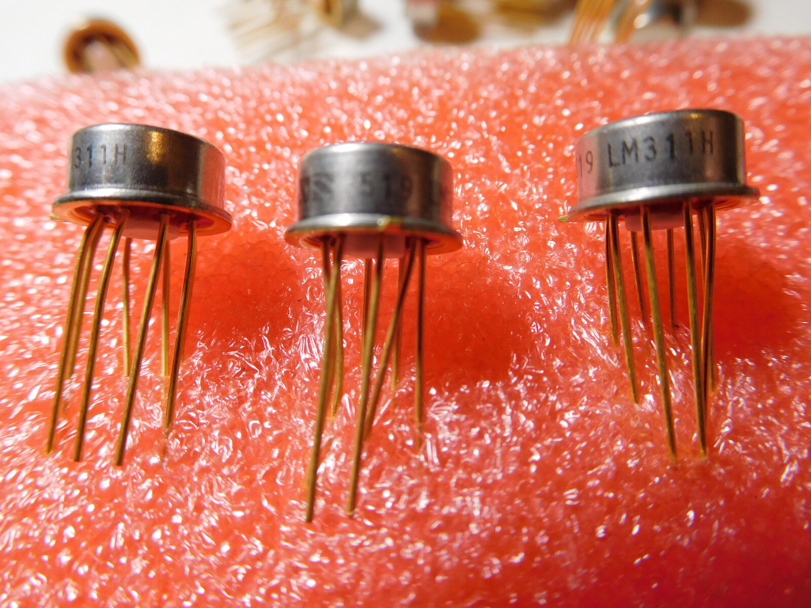 Lot of 3: LM311H vintage IC.  USA Seller, fast ship!
