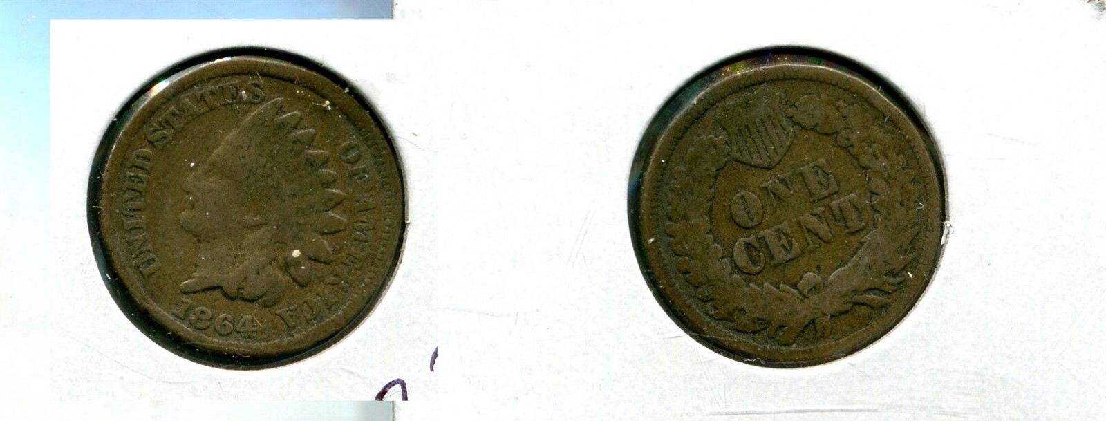 1864 CN INDIAN HEAD PENNY TYPE COIN GOOD 2246T