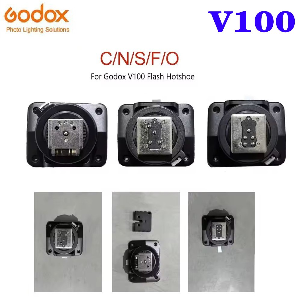 Godox V100 Flash Hot Shoe Rear Mount Base Foot Bracket For V100C V100N V100S
